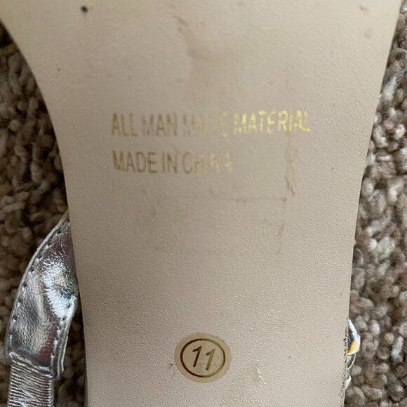 Wild Rose Boho Rhinestone Formal Heels Womens Shoes Size 11 - Picture 5 of 6